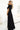 Numoco 581-1 JENNIFER shiny long dress with sleeves and neckline - black with glitter-2