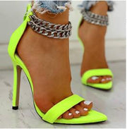 Large size high heels stiletto women sandals