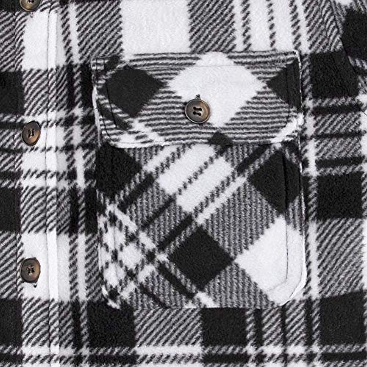 Women's Sherpa Lined Throughout Shirt Jacket Button Up Plaid Jacket-17