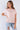 Pale Blush Casual Short Sleeve "LOVE EVERYTHING" Crew Neck Top-0