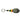 Key Chain Rectangle | Army Green Synthetic Amber & Assorted Beads-0