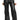 Layla Women's Real Leather Wide Leg Pants Black-0