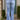 Distressed Button-Fly Bootcut Jeans with Pockets