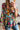 Floral Tie Neck Balloon Sleeve Blouse - Street Rider Apparel