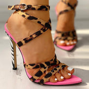 Women's high stiletto strap sandals
