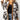 Multicolor Western Cow Print Button-Up Denim Jacket