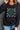 Rhinestone Checkered Lucky Clover Round Neck Sweatshirt - Street Rider Apparel