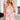 Pink Abstract Dress - Floral Ruffle Trim Flutter Sleeve Buttoned-3