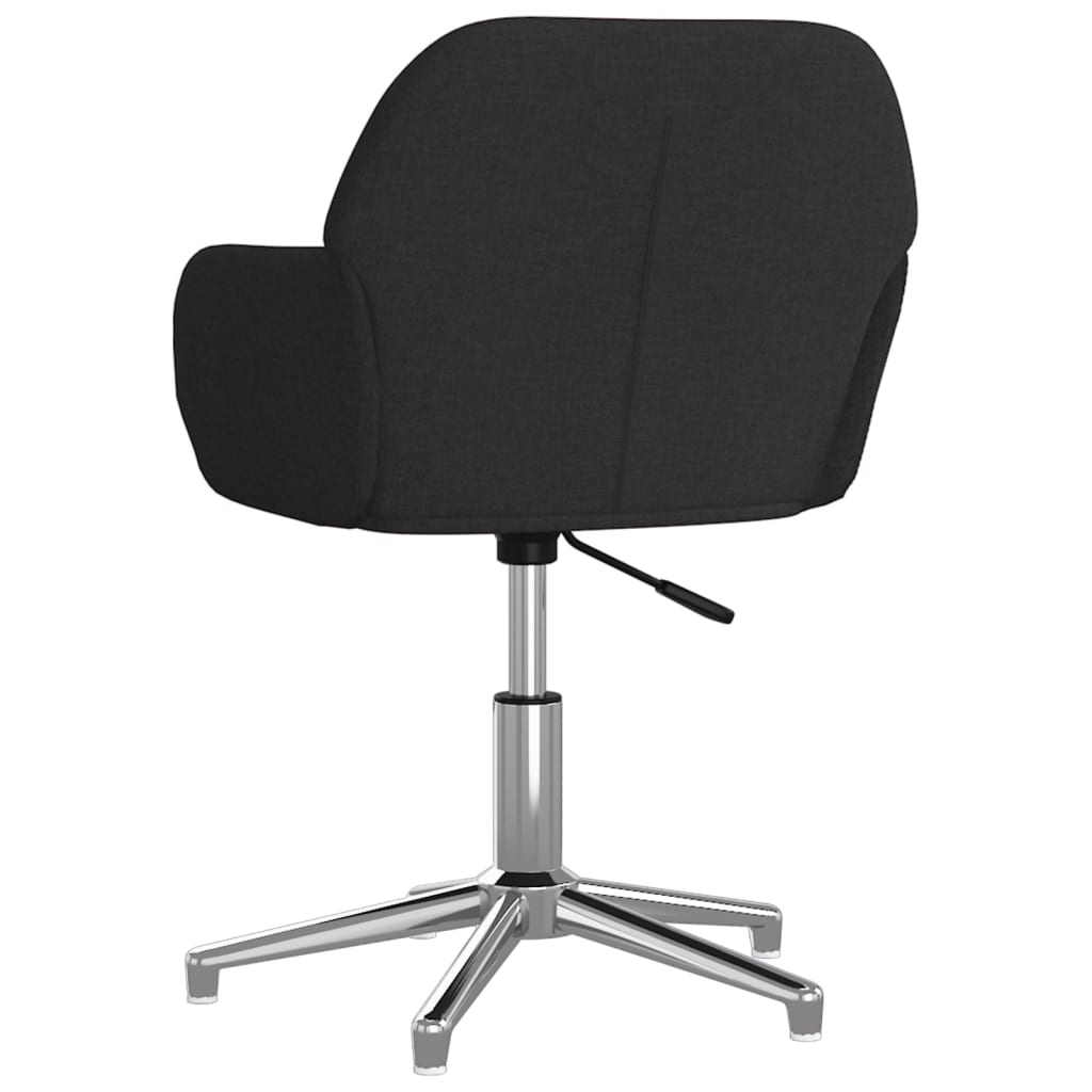 vidaXL Swivel Office Chair Home Office Desk Chair with Wheels and Arms Fabric-1