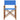 vidaXL Director's Chairs 2 pcs Solid Teak Wood Blue-2