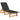 vidaXL Sun Loungers 2 pcs Black Solid Wood Acacia and Fabric-2