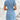 Raw Hem Button Up Short Sleeve Denim Dress