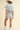 Annie Wear Elastic Waistband Short Sleeve Denim Romper - Street Rider Apparel