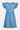 Full Size Ruffled Round Neck Cap Sleeve Denim Dress - Street Rider Apparel
