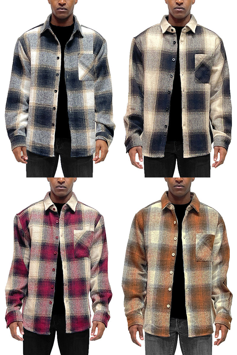 Wool Blend Flannel Shacket-1