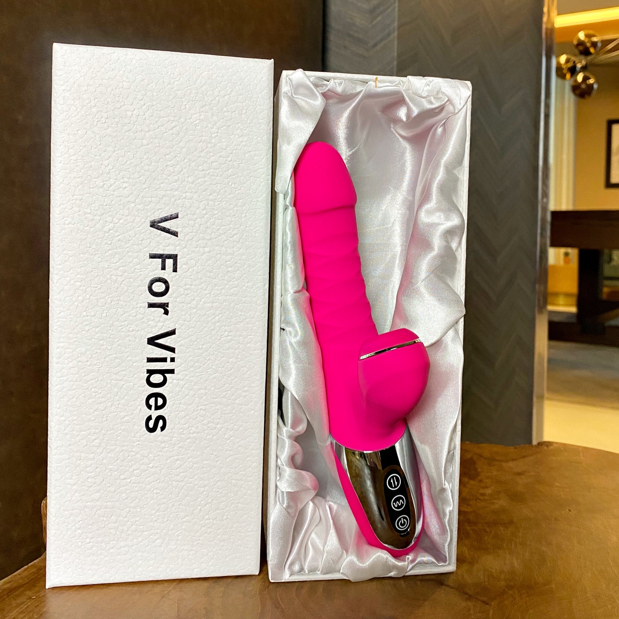 G-spot Dildo, Thrusting & Sucking Vibrator- Abundantia | VForVibes