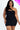 Plus Size Ribbed One Shoulder Cutout Front Casual Mini Bodycon Dress (CAPELLA)-5