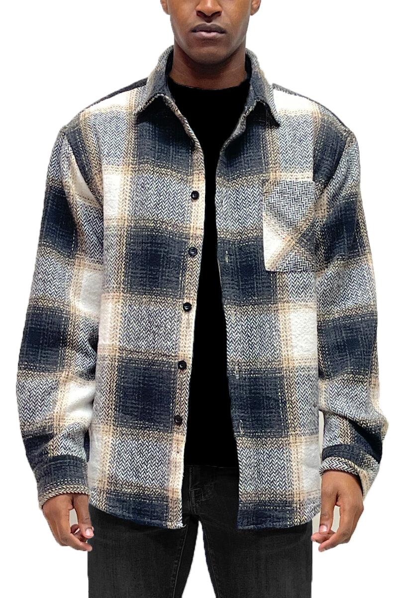 Wool Blend Flannel Shacket-0