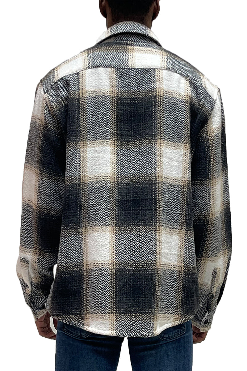 Wool Blend Flannel Shacket-3