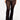Nylon Mesh Front Slit High Waist Flared Pants (CAPELLA)-1