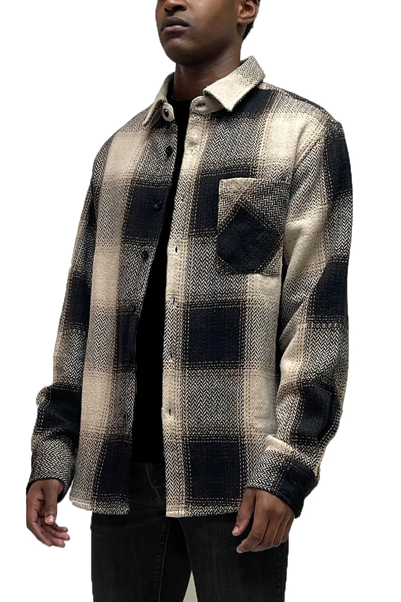 Wool Blend Flannel Shacket-5