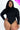 Plus Size Ribbed Turtle Neck Long Sleeve Bodysuit (CAPELLA)-5