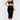 Sexy Solid Color One Shoulder Crop Top & Drawstring Ruched Crisscross Tie Back Side Slit Hem Skirt Set (CAPELLA)-5