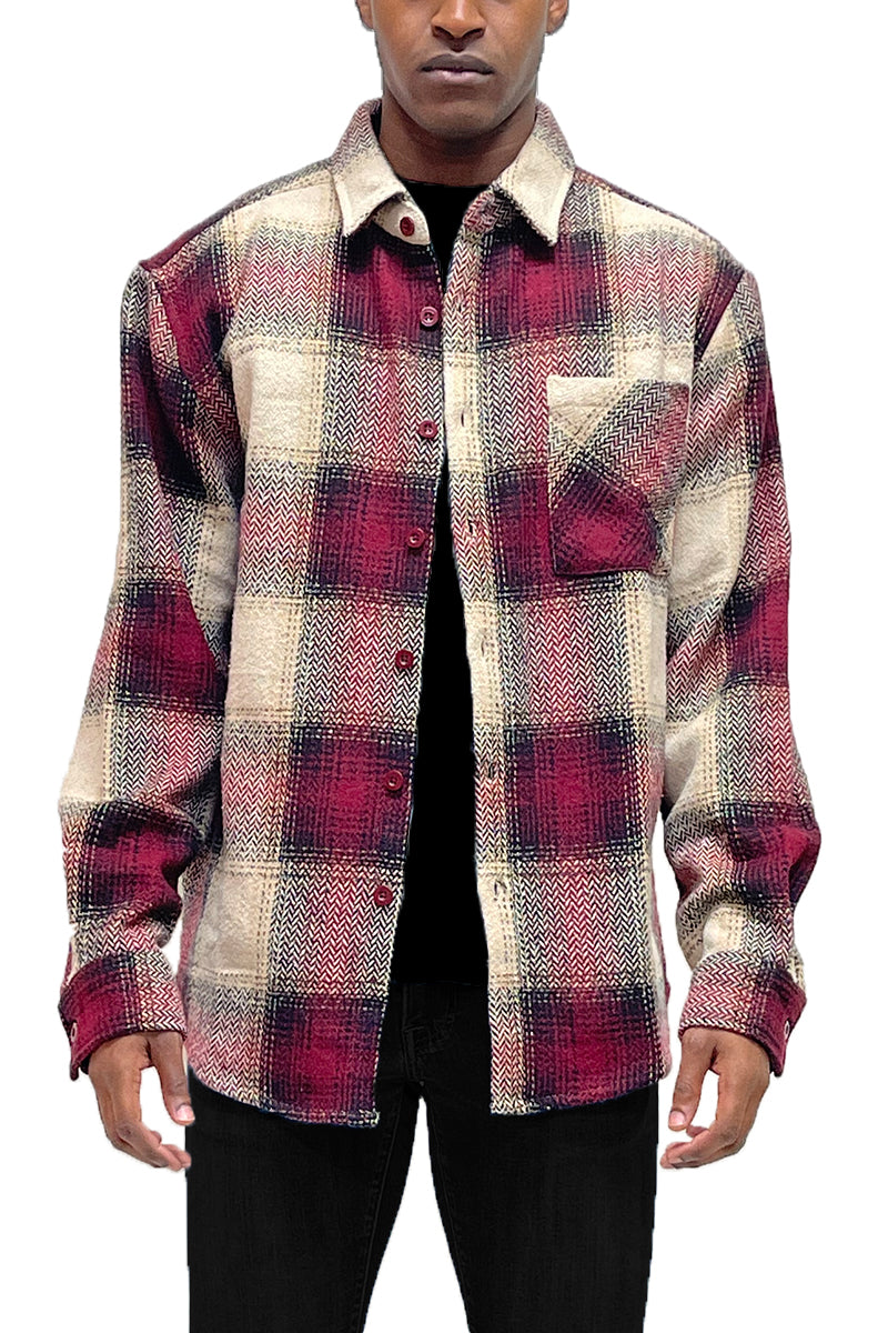 Wool Blend Flannel Shacket-4