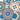 Tonga Painted Pattern Baskets | Blue-0
