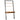 Farmhouse Rustic Oak Black Leaning Ladder Writing Desk 2 Shelves-2