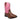 Children's 8" Western Pull on Pink Leather Boots-4