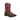 Children's 8" Western Pull on Red Leather Boots-1