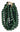 Large Recycled Glass Beads Strand | Green-0