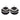 Telephone Wire Earrings - Black & White-2