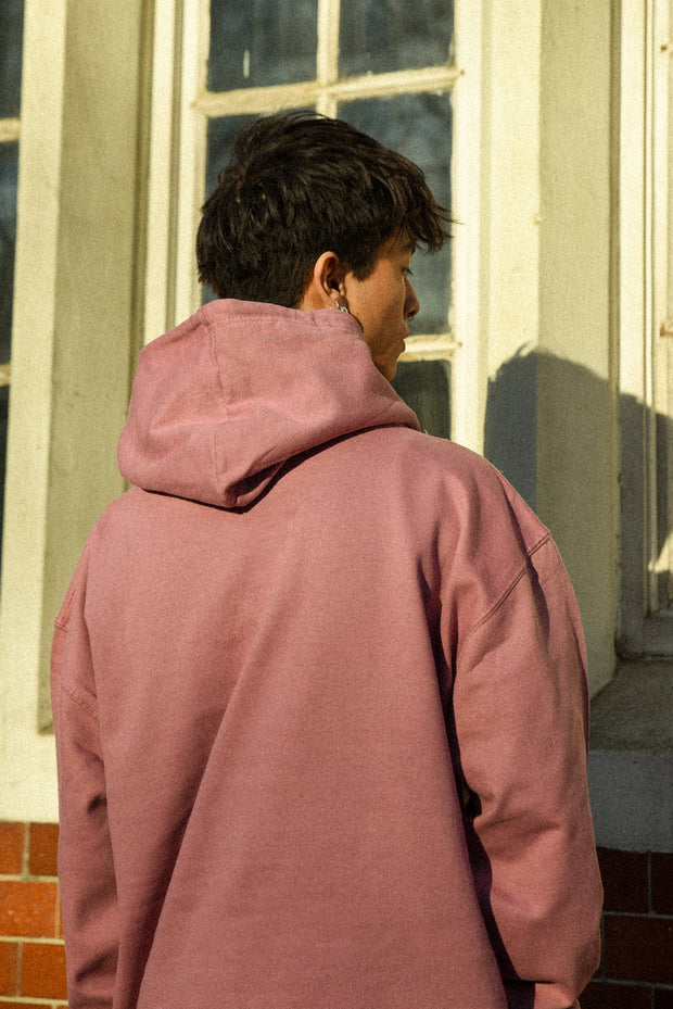 Hoodie in Dusty Purple with Dream Sports Embroidery-2