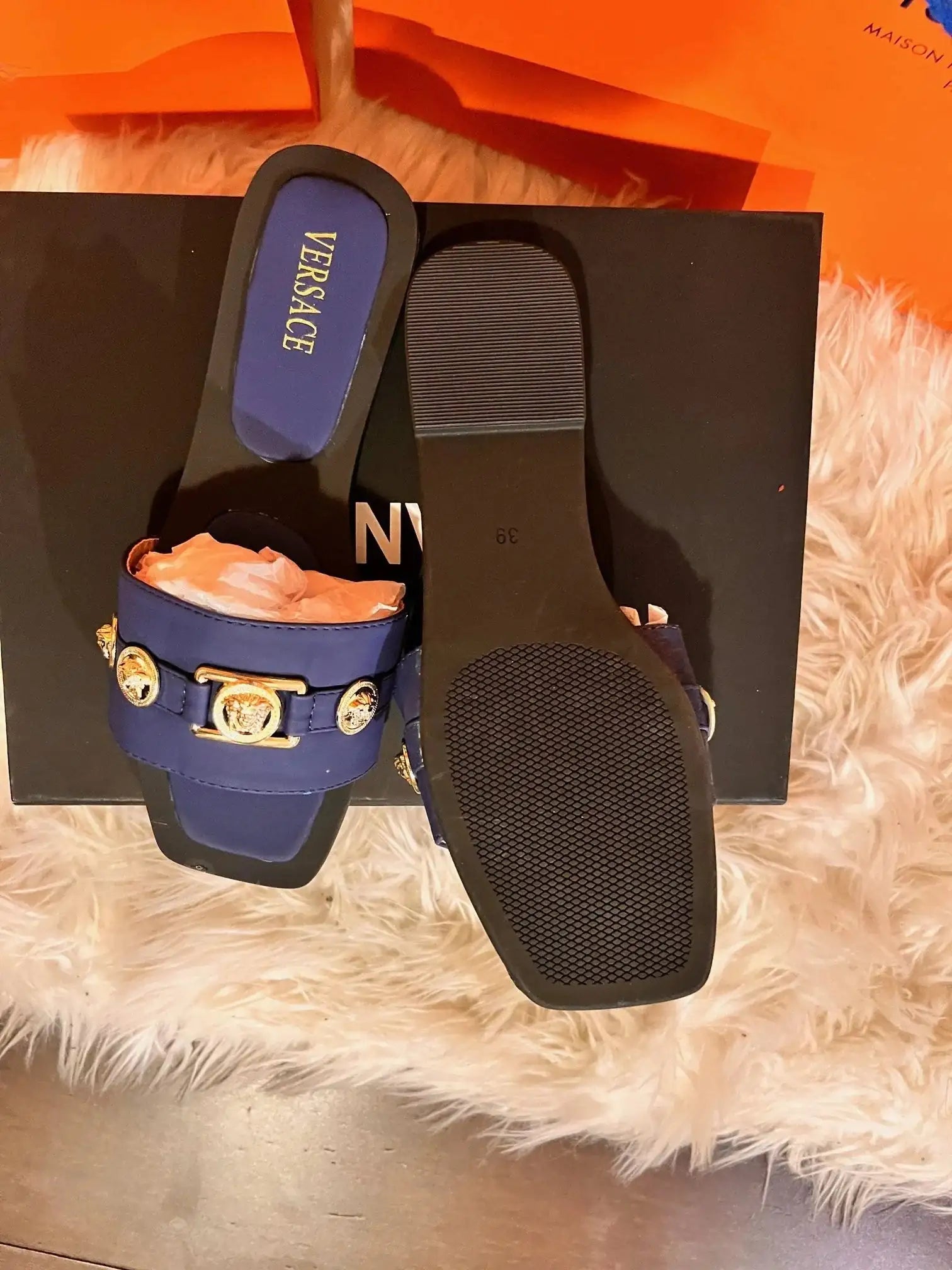 Chanel Design Flat Sandals