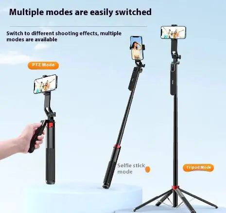 Bluetooth Quadrupod Selfie Stick Tripod