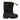 Girl's Nylon Winter Boots Black Leather Boots-3