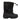 Girl's Nylon Winter Boots Black Leather Boots-4