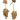Grapes Drop Earrings with Interchangeable Studs- 2 parts-14K Gold-0