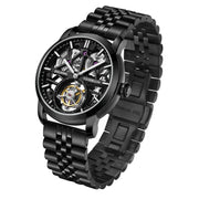 2021 ENLOONG Real Luxury Tourbillon Watches Men with Long Power Reserve Stainless Steel Sapphire OEM Watch Luxury Black-3
