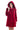 Red Genuine Mink Fur Midi Hooded Coat-2