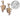 Demi Grape Earrings, Detachable Stud and Drop, 2 parts: 14K Gold & Diamonds-1