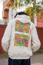Sand Hoodie With Infrared Print-0