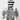 Black and White Yoruba Crown on a stand | Handmade in Nigeria-2