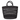 Bolga Basket Tote Bag with Leather Handle | Black-0