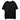 REVERSE FRENCH TERRY TEE- BLACK-0