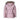Womens Selina Puffer Leather Jacket with Fur Hoodie (Pink)-3