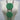 Triple Disc Necklace with horn Green-0