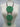 Triple Disc Necklace with horn Green-0